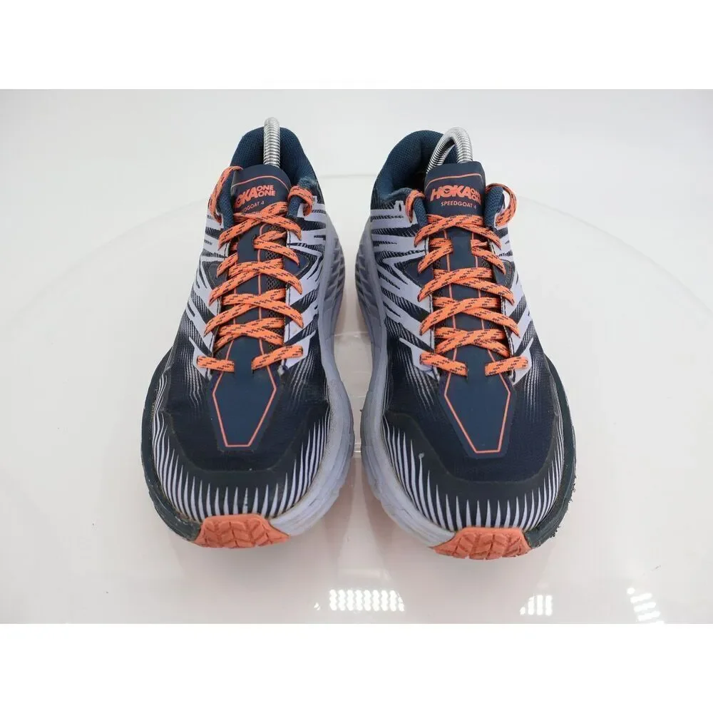 Hoka One One Speedgoat 4 Women's Size 9.5 Running Shoes Orange Blue * see desc